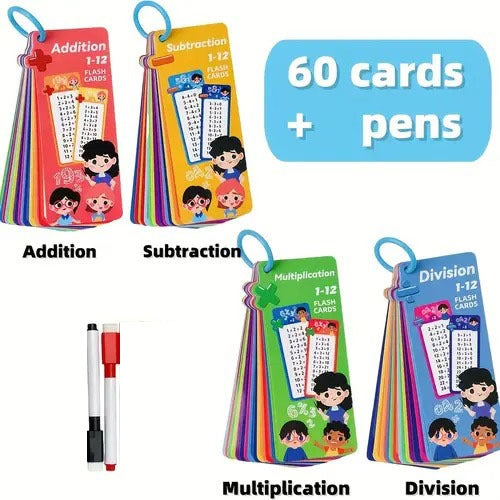 Maths Geniuos Flash Card Flash Card with marker
