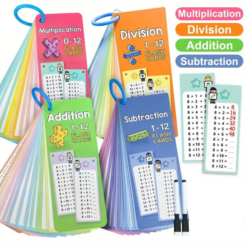 Maths Geniuos Flash Card Flash Card with marker