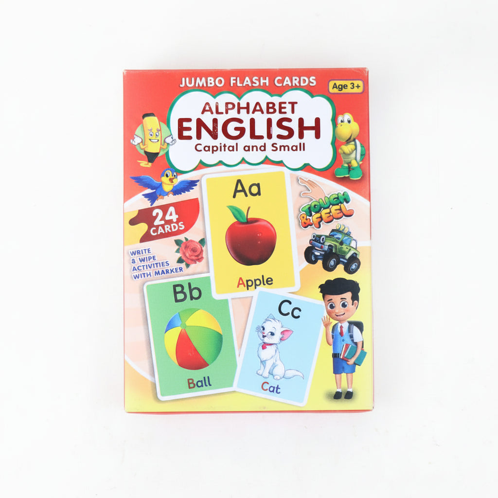 Jumbo Flash Cards for Toddlers | Laminated 24 Cards per Set | Early Learning | Age 2–6