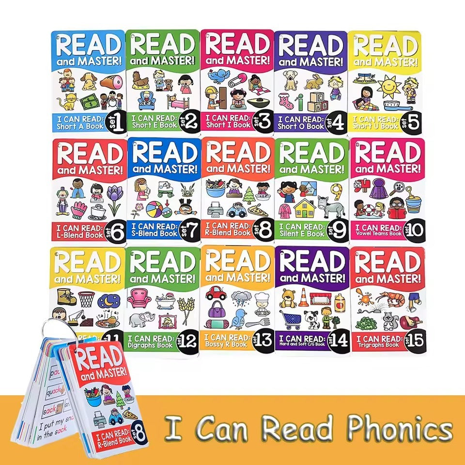 Read & Master Phonics Flash Cards (laminated)