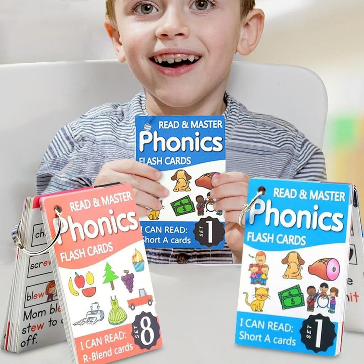 Read & Master Phonics Flash Cards (laminated)