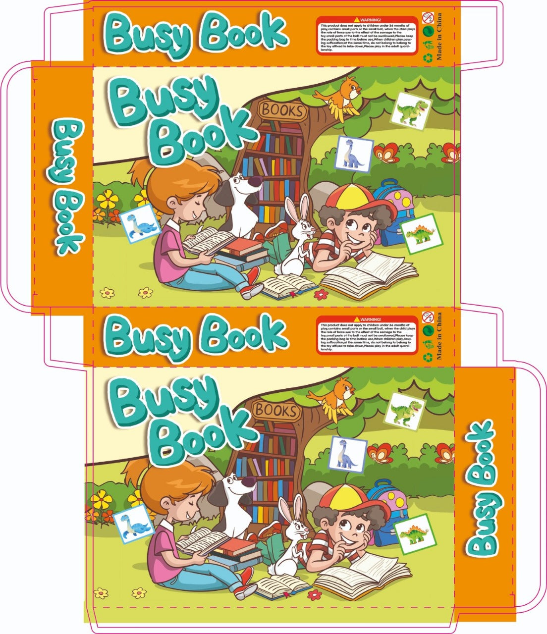 Busy book with Valcro 12 themes