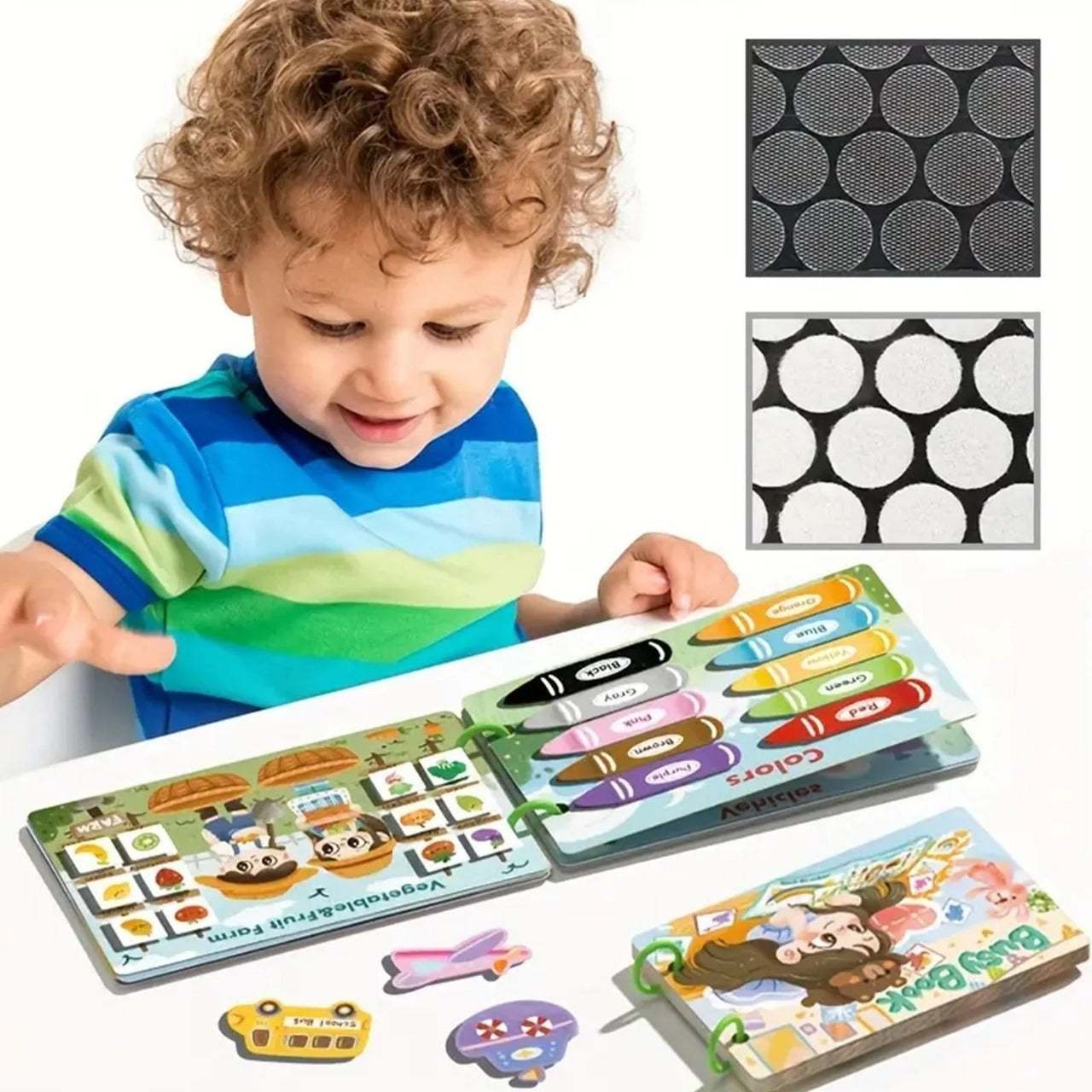 Busy book with Valcro 12 themes
