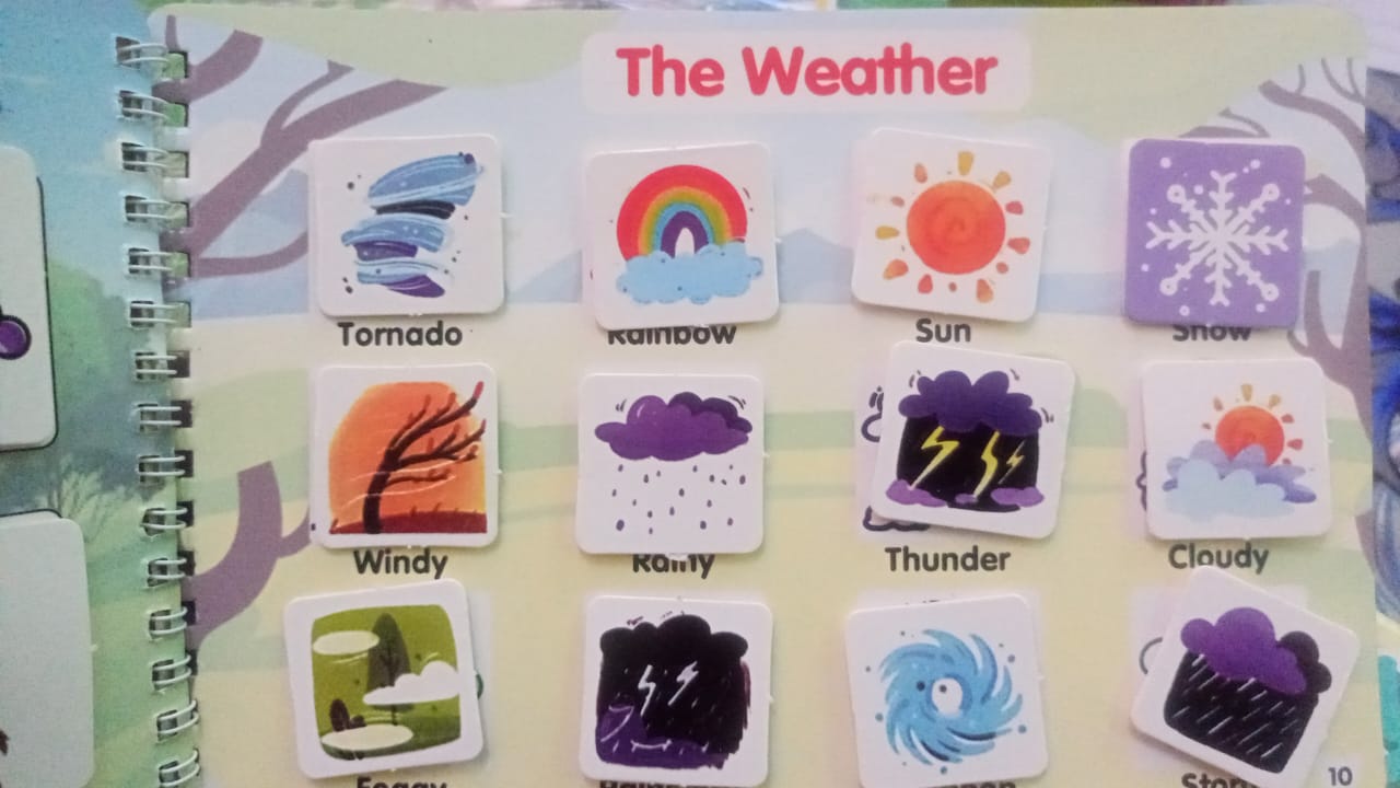 Busy book with Valcro 12 themes