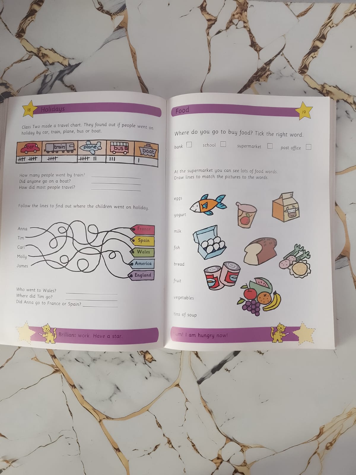 I Can Learn: Writing & Reading Books with Gold Reward Stars | Educational Workbooks for Kids Age 3–7