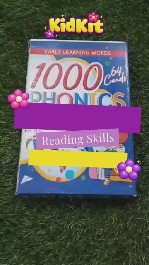 Early Learning Words: 1000 Phonics Double-Sided Flash Cards for Age 3–7