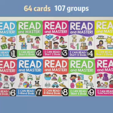 Read & Master Phonics Flash Cards (laminated)