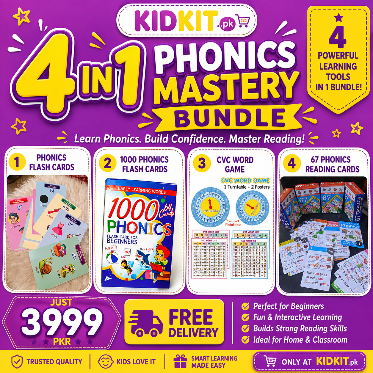 Product: 4-in-1 Phonics Mastery Bundle