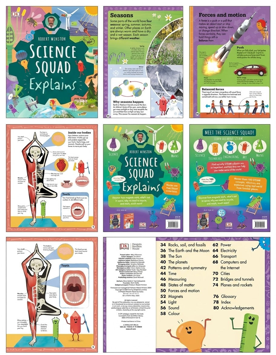 DK Science Squad Explains by Robert Winston | STEAM Science Book for Kids Age 5+