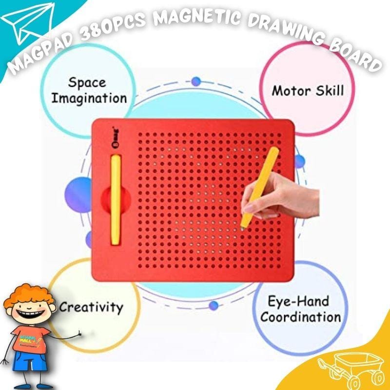 Mini Magpad Magnetic Drawing Board for Kids | 380 Magnetic Dots | Age 3+