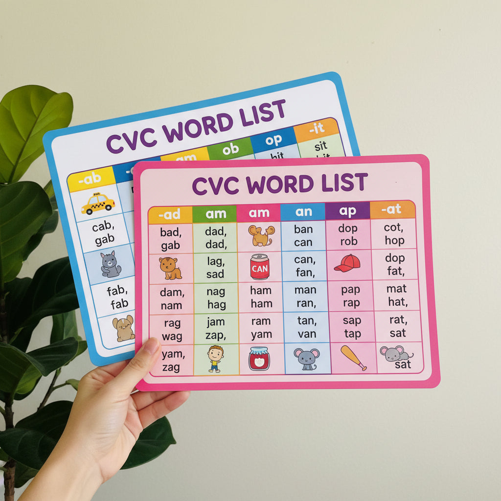 CVC spinner, Include 2 Cards with 1 Marker
