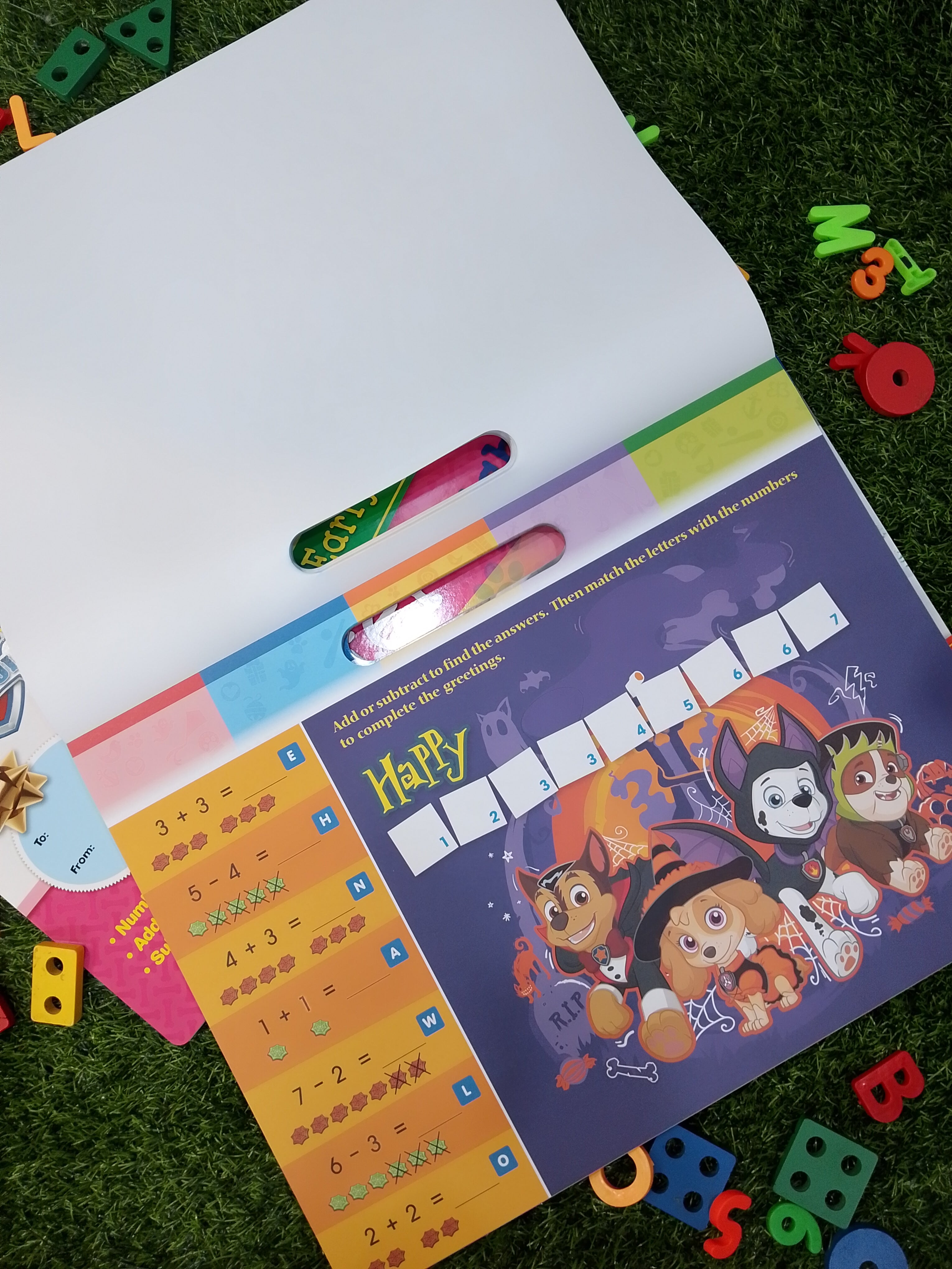PAW Patrol Winter Wishes Activity Pad | Early English Phonics & Alphabet Workbook with Stickers | Age 3–5