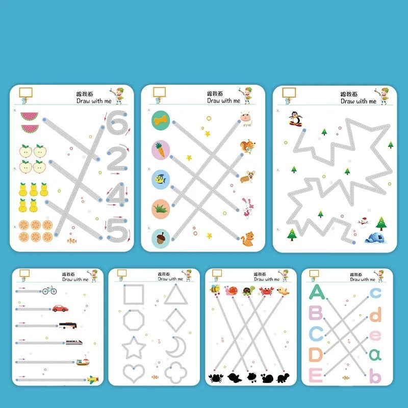 Stroke Line Dot- to Dot Tracing Book