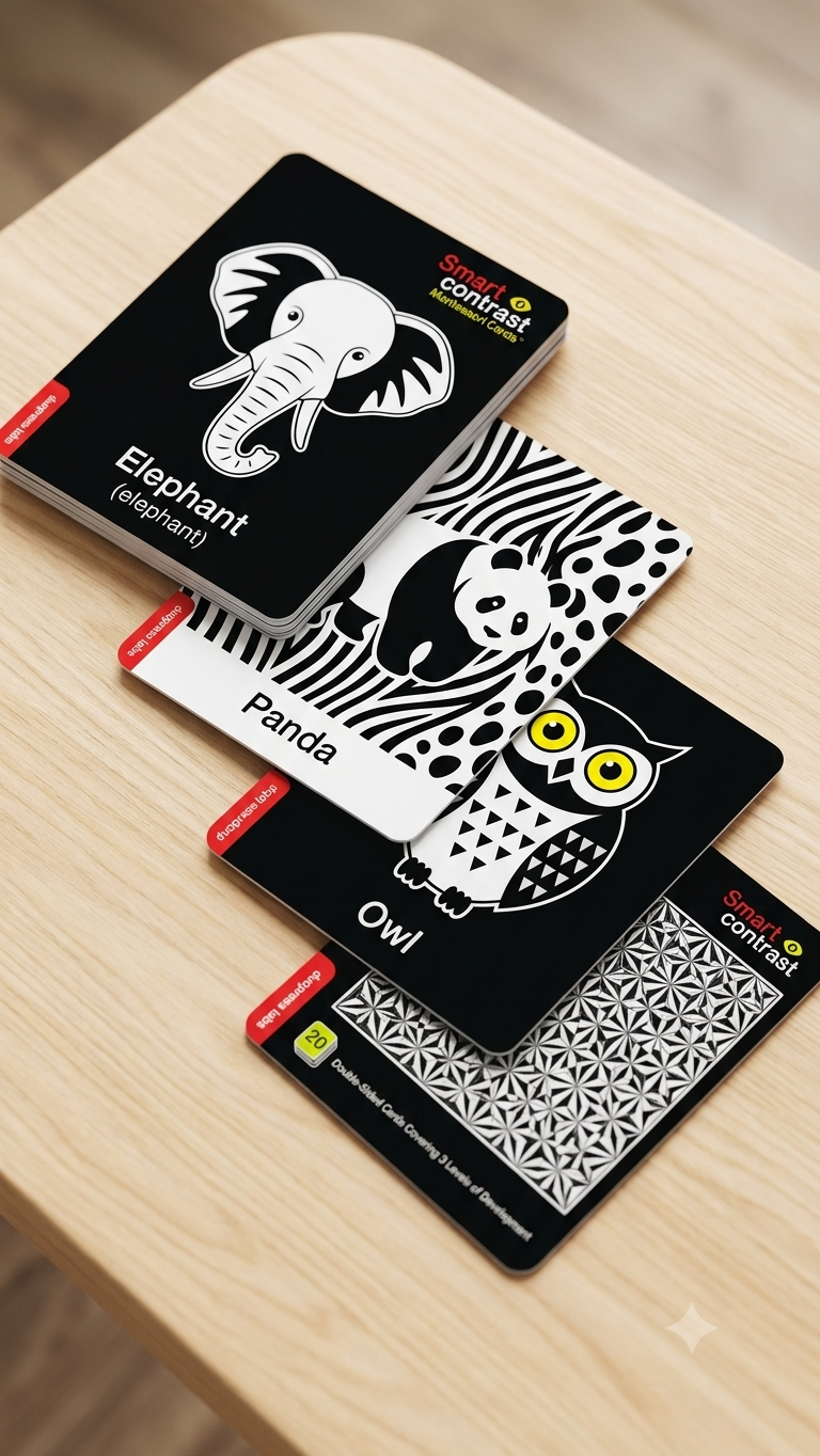 20 double-Side Contrast Flash cards