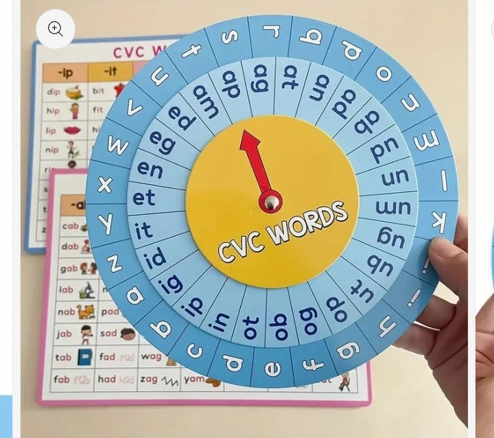 CVC spinner, Include 2 Cards with 1 Marker