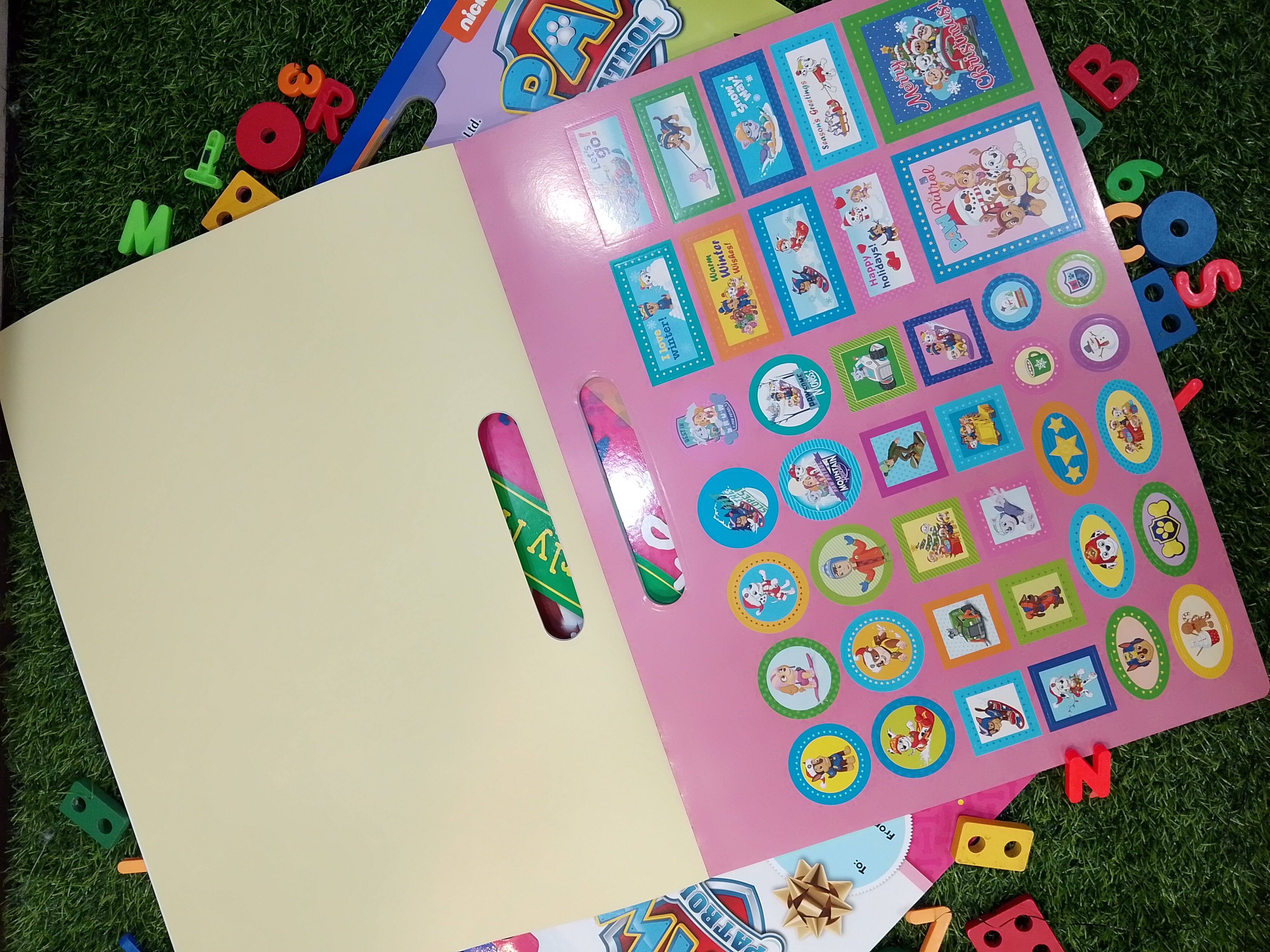 PAW Patrol Winter Wishes Activity Pad | Early English Phonics & Alphabet Workbook with Stickers | Age 3–5
